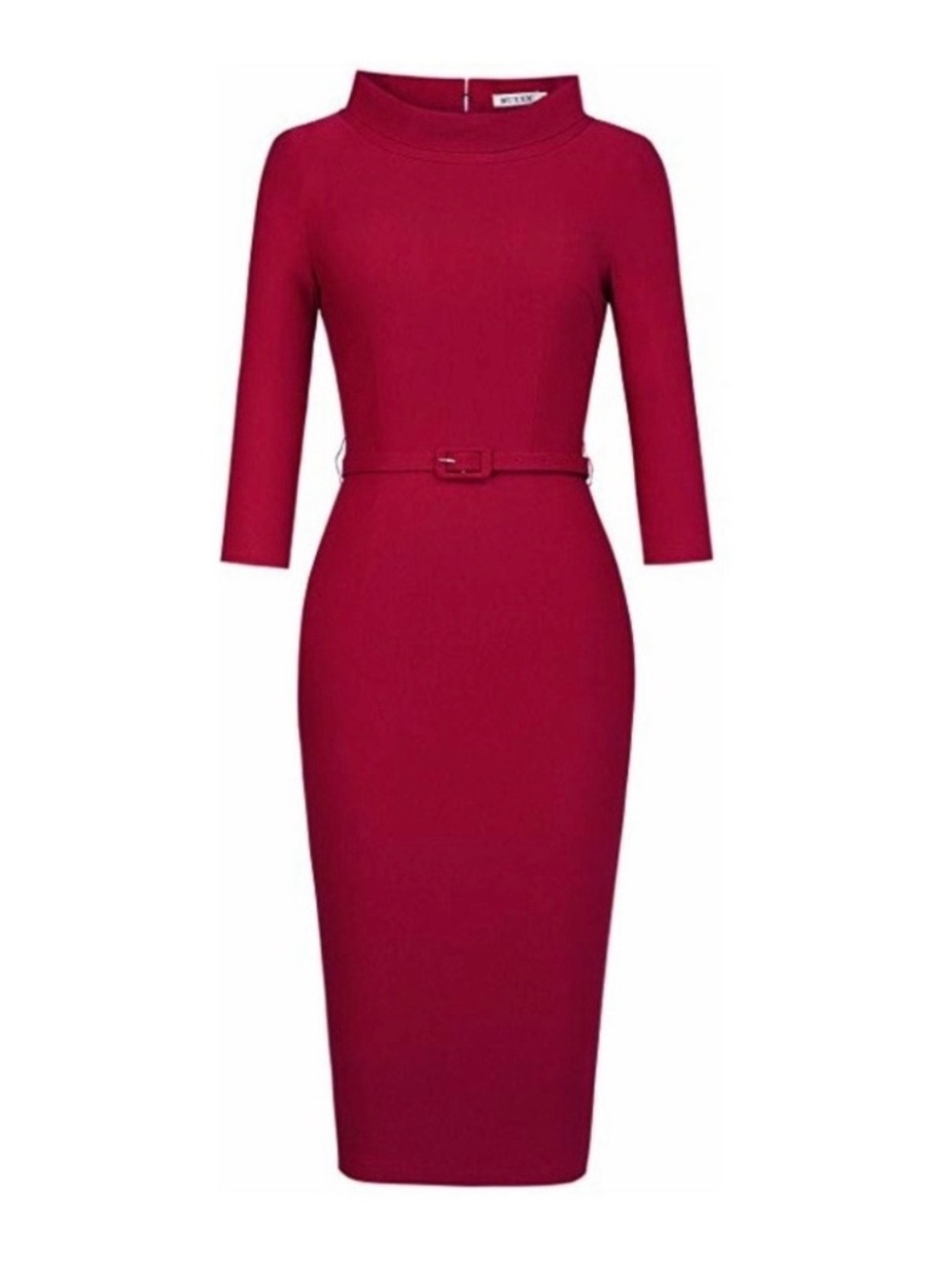 NWT Muxxn retro rockabilly burgundy midi dress, size XL